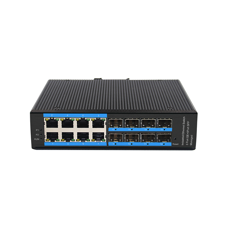 (LBTD88GS-M-SFP) 8-port 10//100/1000BASE-TX+8G SFP Managed Industrial Switch