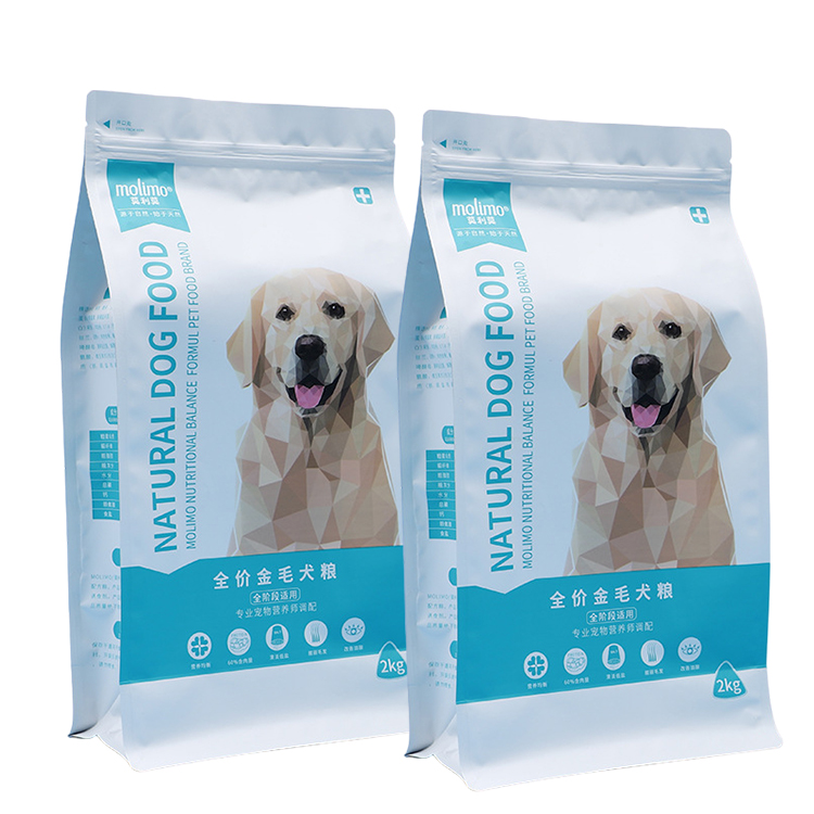 Flat Bottom Pet Food Packaging