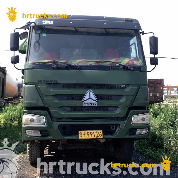 howo dump truck green 6*4