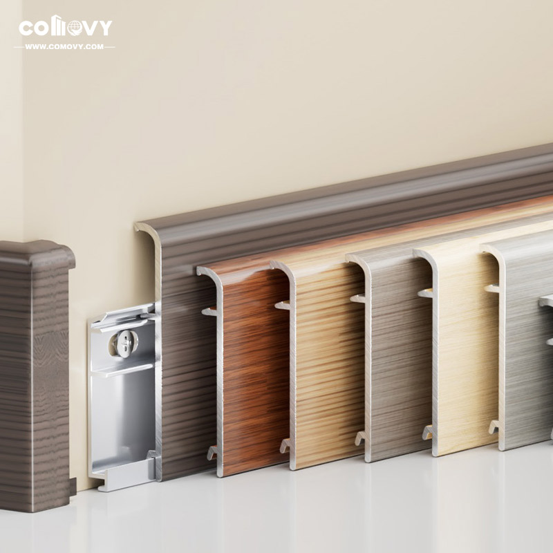 40/60/80*8.2mm 아치형 금속 몰딩 (클립 고정식)