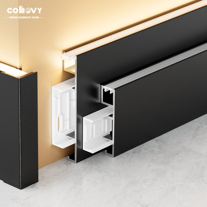 50/80*12mm 상단 LED 알루미늄 몰딩 보드 (버클 장착형)