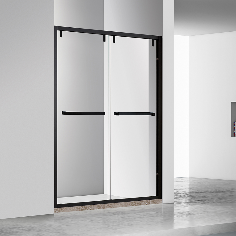 ความหรูหราทันสมัย ขนาดปรับแต่งได้สำหรับโรงแรม ฝักบัวกระจกนิรภัยสไตล์ทันสมัยราคาถูก พกพาสะดวก ประตูเลื่อนสำหรับห้องอาบน้ำ