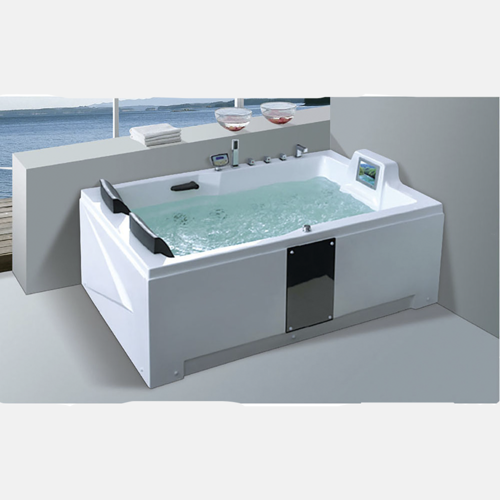 Għal L-End High Hot Tub Glass Whirlpool Imdaħħar Il-Vendita Kbir Hydro Massage Glass Bathtub