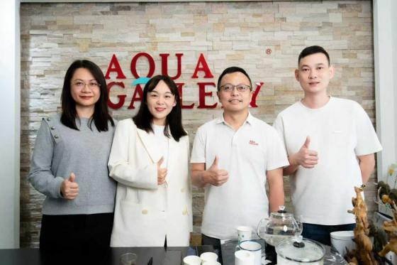 Id-Dipartiment ta’ Kontij Eżistenti ta’ Alibaba South Guangdong Żaru l-Aqua Gallery għal Skambju ta’ Affarij
