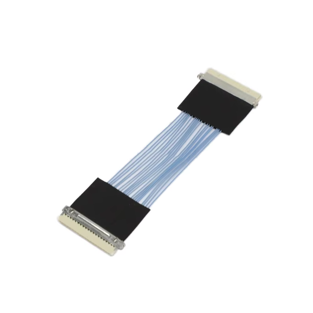 הרכבה של חבל קואקסיאלי מיקרו HRS DF19 20P 42AWG (כבל מסך EDP LCD למחשב נייד/טלוויזיה)