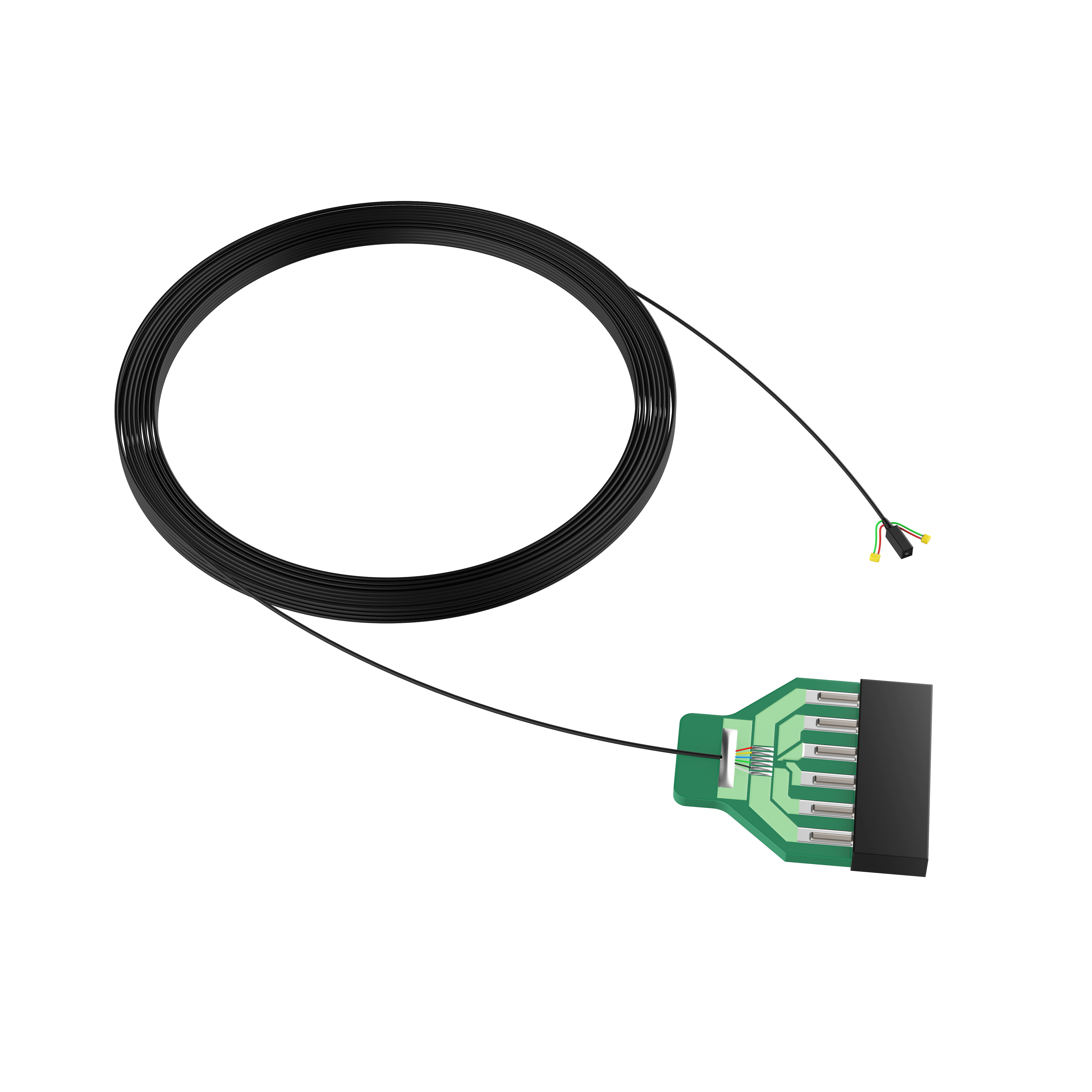 מודול אנדוסקופ רפואי תעשייתי OV6946+ עם LED עם הרכב קבל מיקרו קואקסיאלי רב-ליבתי ומערכת חיבור חוטים