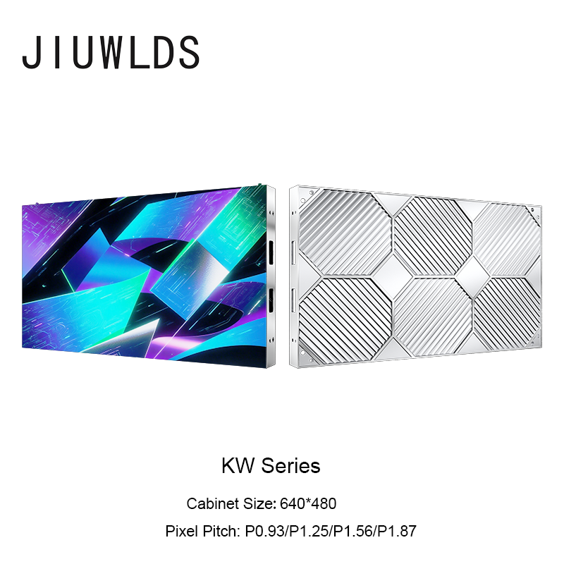 JIUWLDS מסך LED עם פיקסל דק מאוד P0.9375 מותאם אישית פנימי באיכות גבוהה צבע מלא RGB קיר וידאו שלטים דיגיטליים מסחריים  