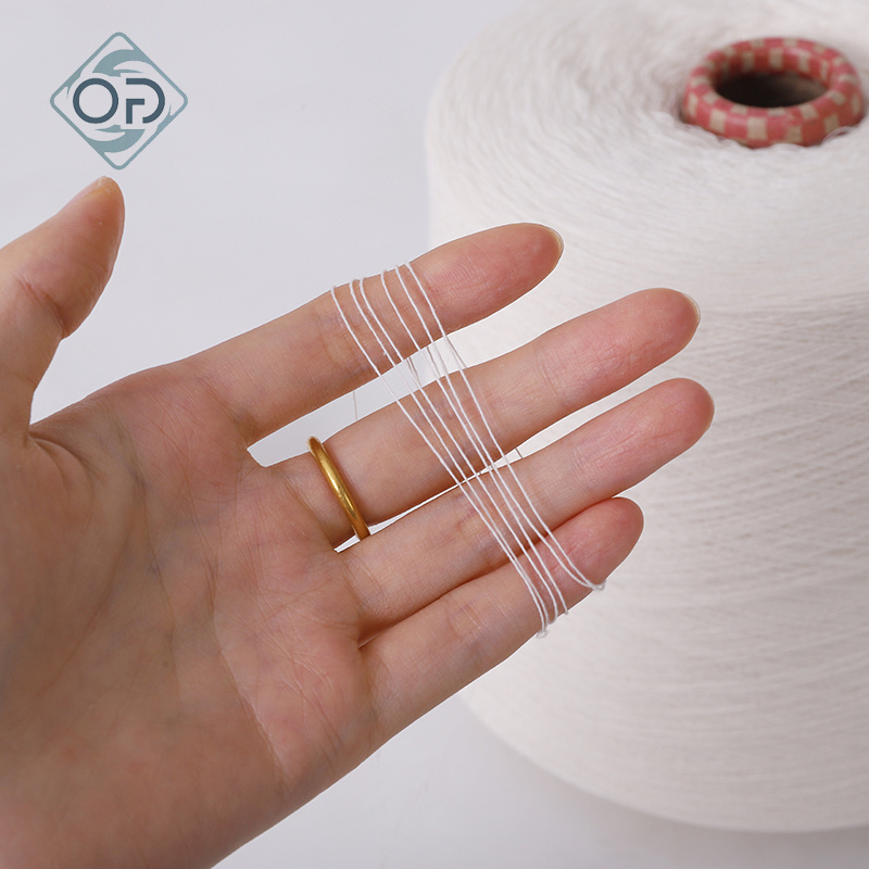10%Cotone 90% Poliestere Filato Grosso Anello Ne 20 30 32 45
