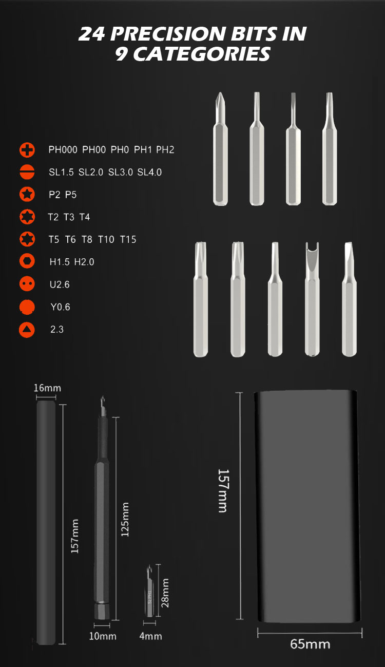 24 in 1 Precision Screwdriver Set supplier