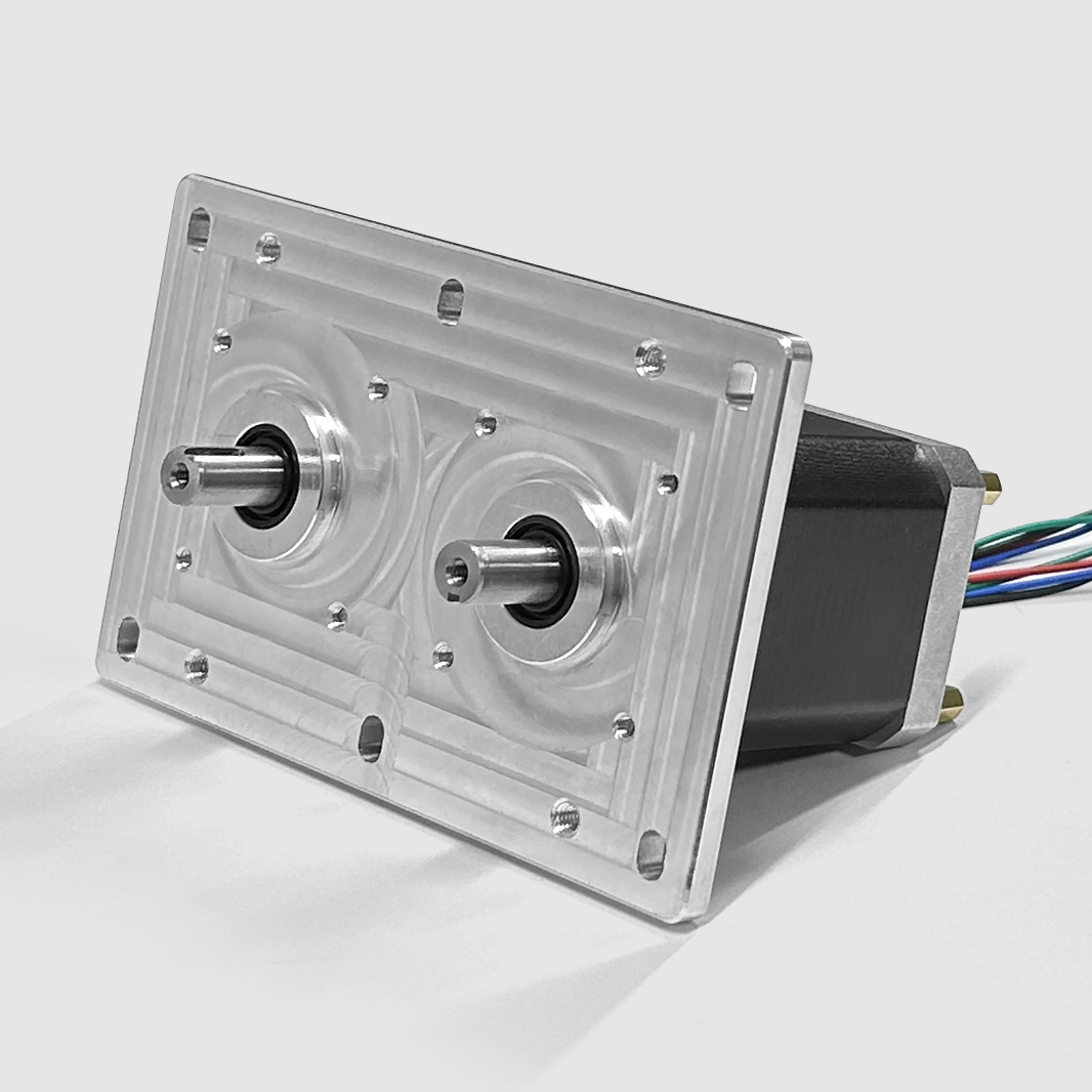 Dual NEMA 17 stepper motor assembly