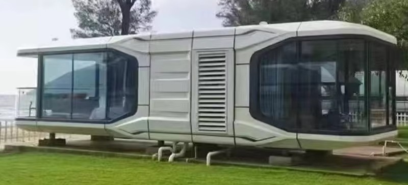 Luxury House For Camping Capsule HouseCan be inhabited throughout the season Tiny Container House Mobile Home Space Capsule Home details