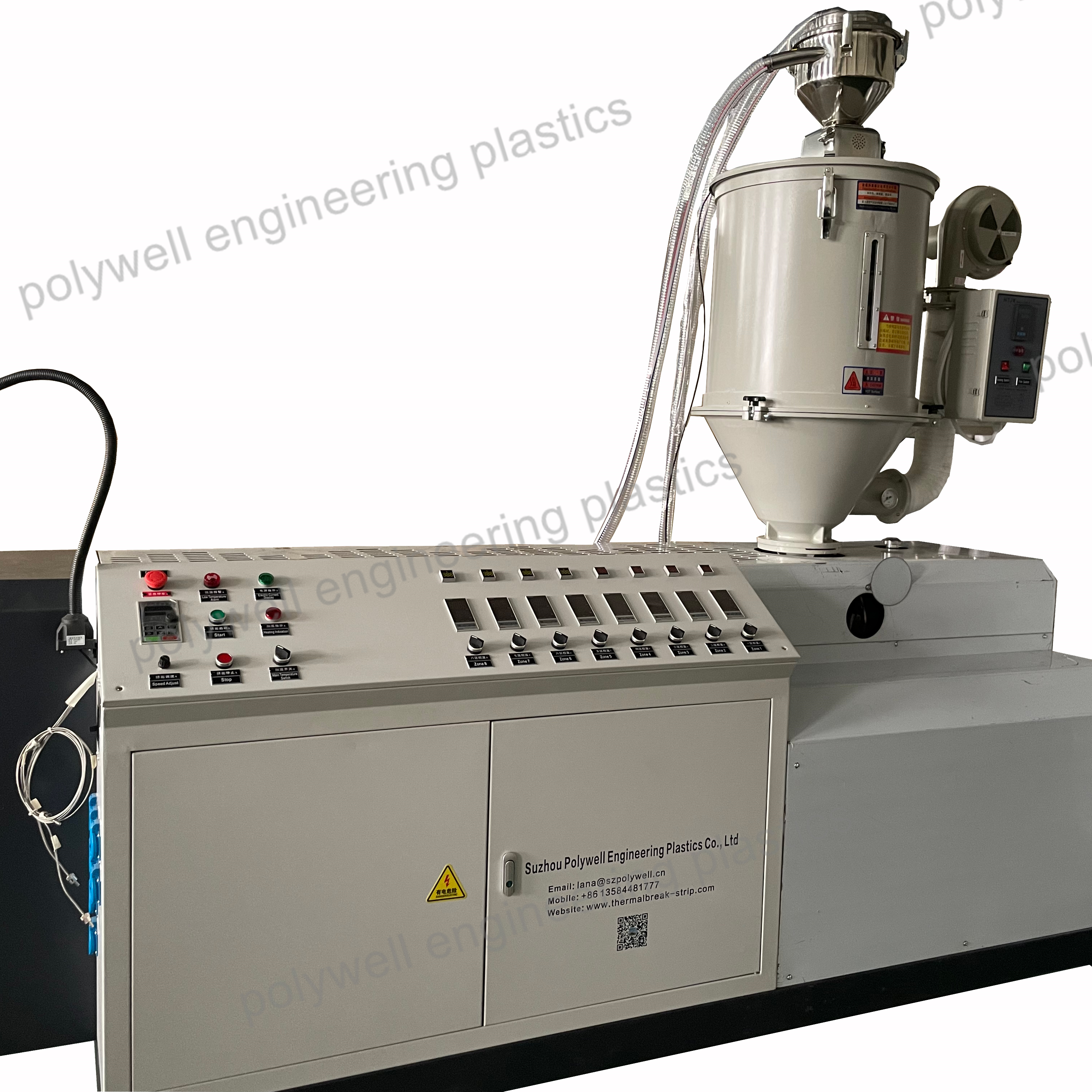 Upgraded Version New Heat Barrier Extruding Machine PA66 Granules Processing Making Production Machine