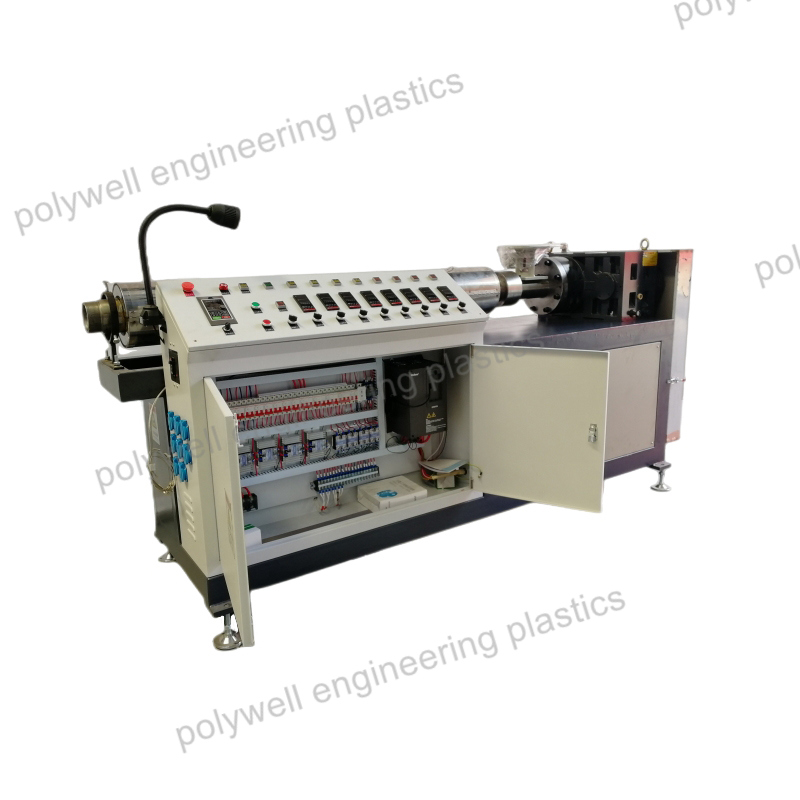 Plastic Nylon Strip Forming Extruding Machine Single Screw Extruder PA66GF25 Profile Processing Extruder Machinery