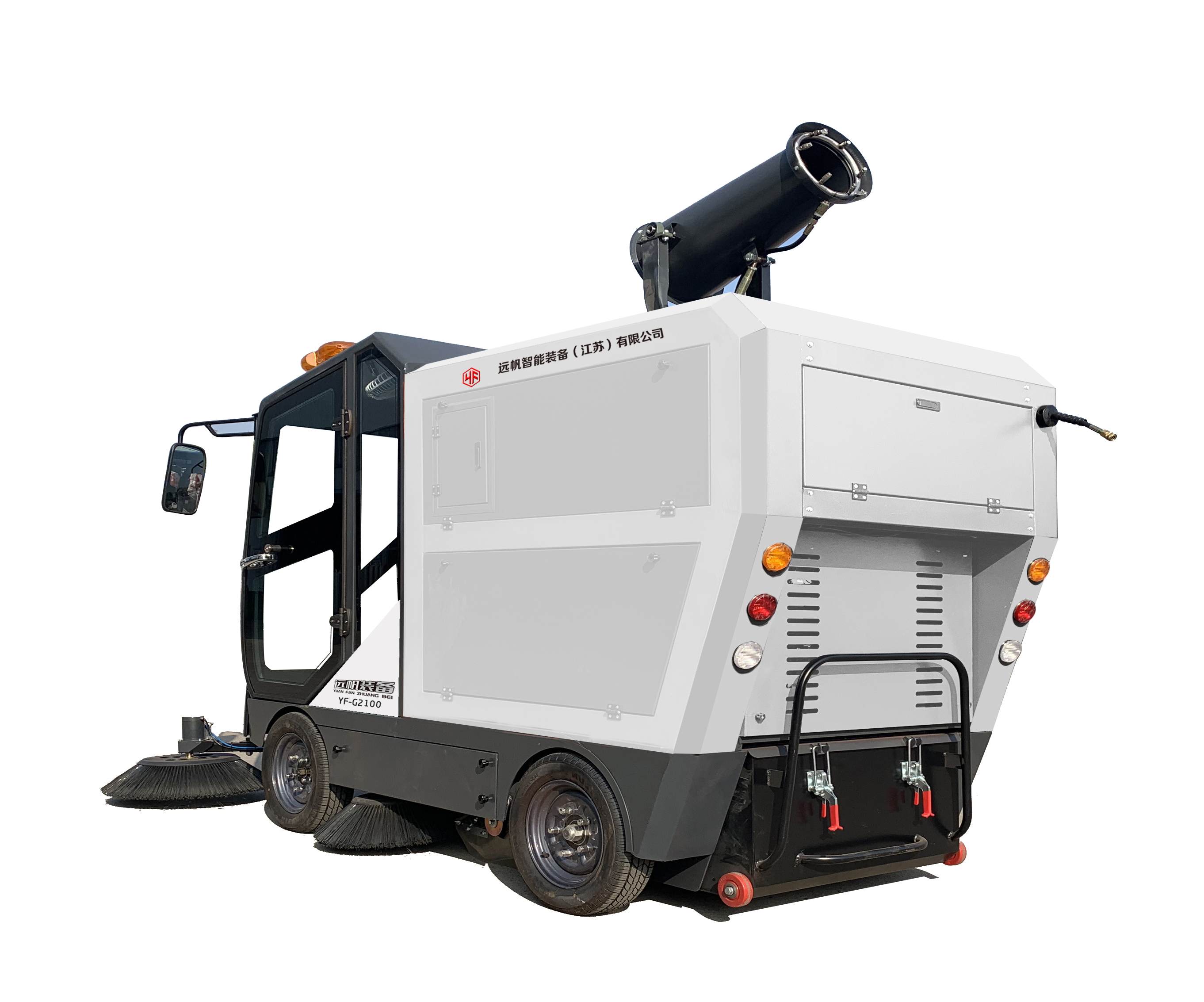 How do road sweepers help in reducing air pollution in cities?