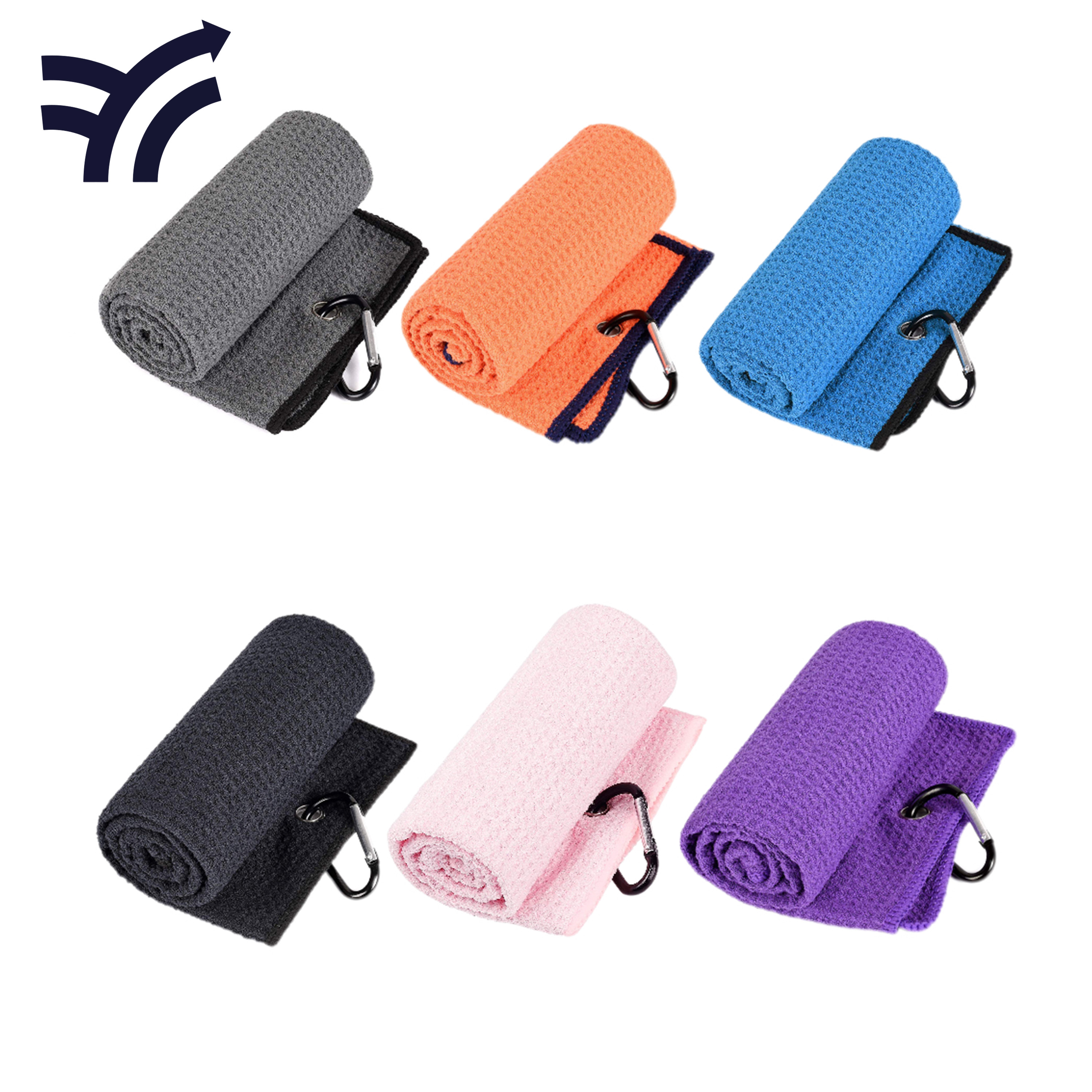 Tri-fold golf towel