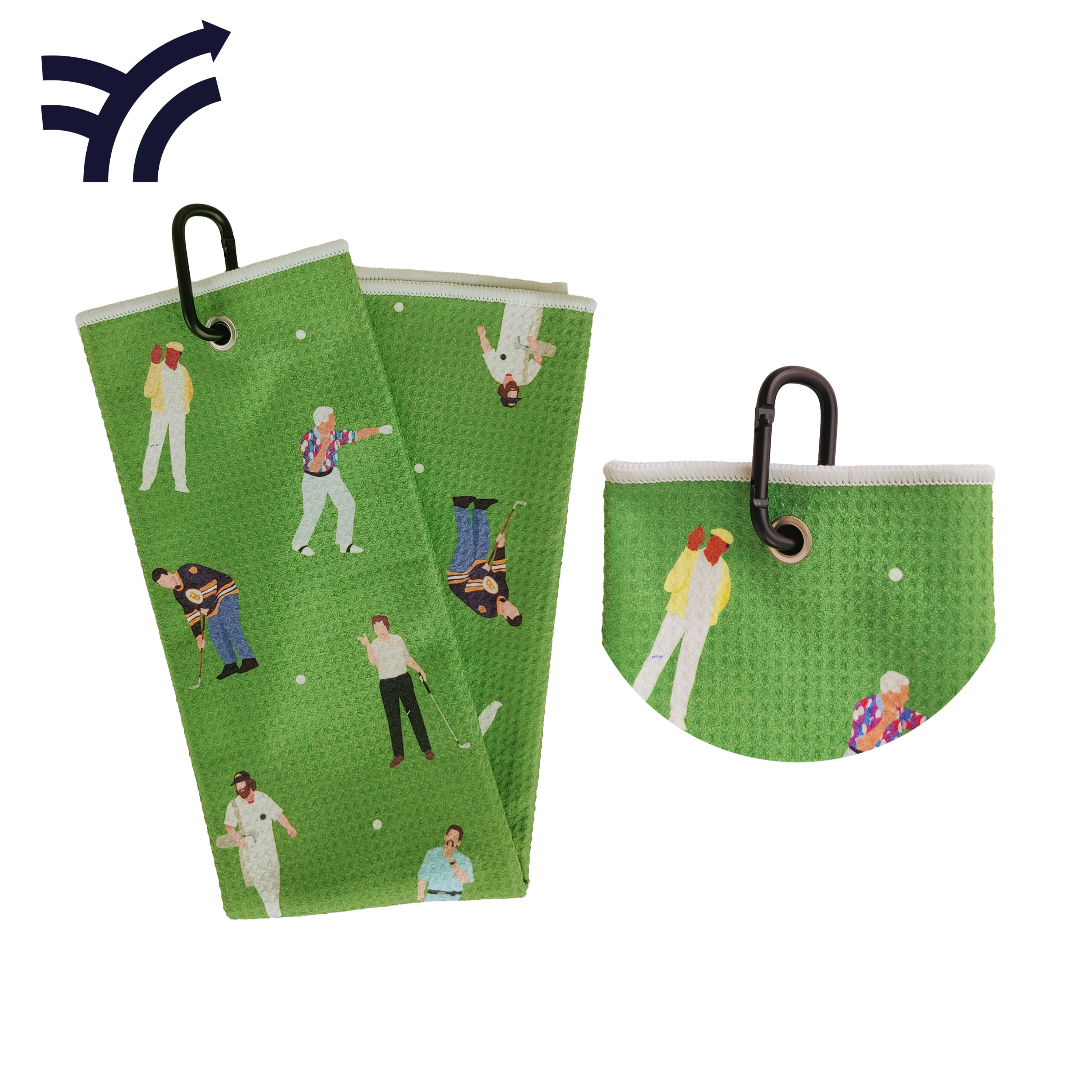 Microfiber golf towel