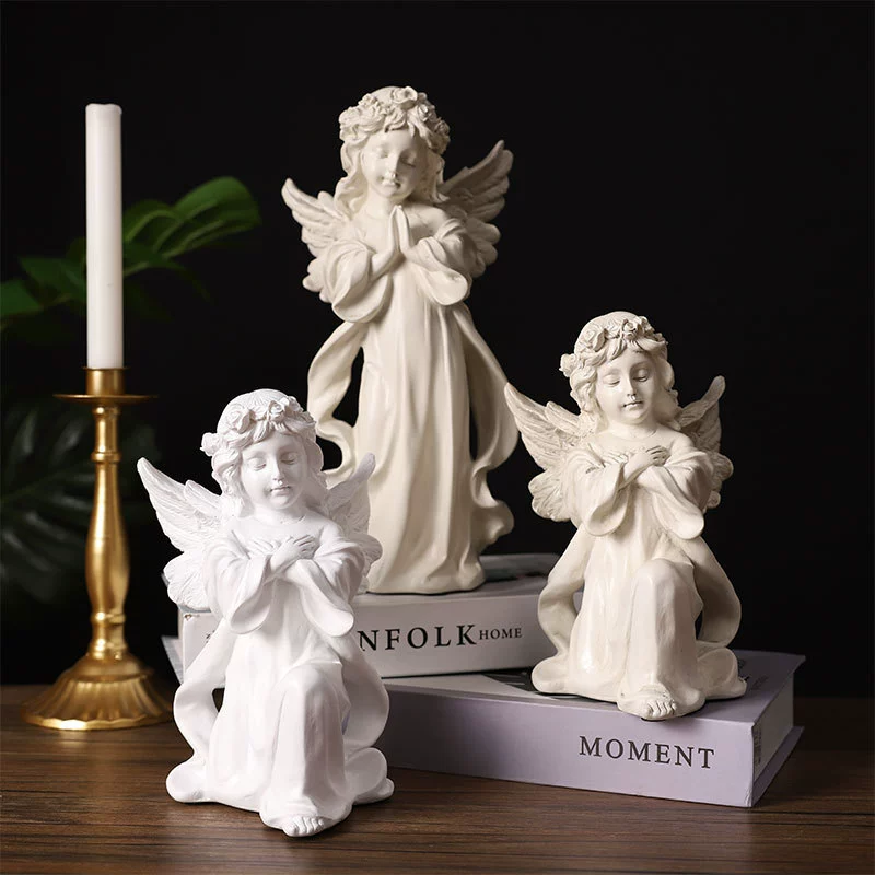 Praying Angel Sculpture of a Nordic Girl