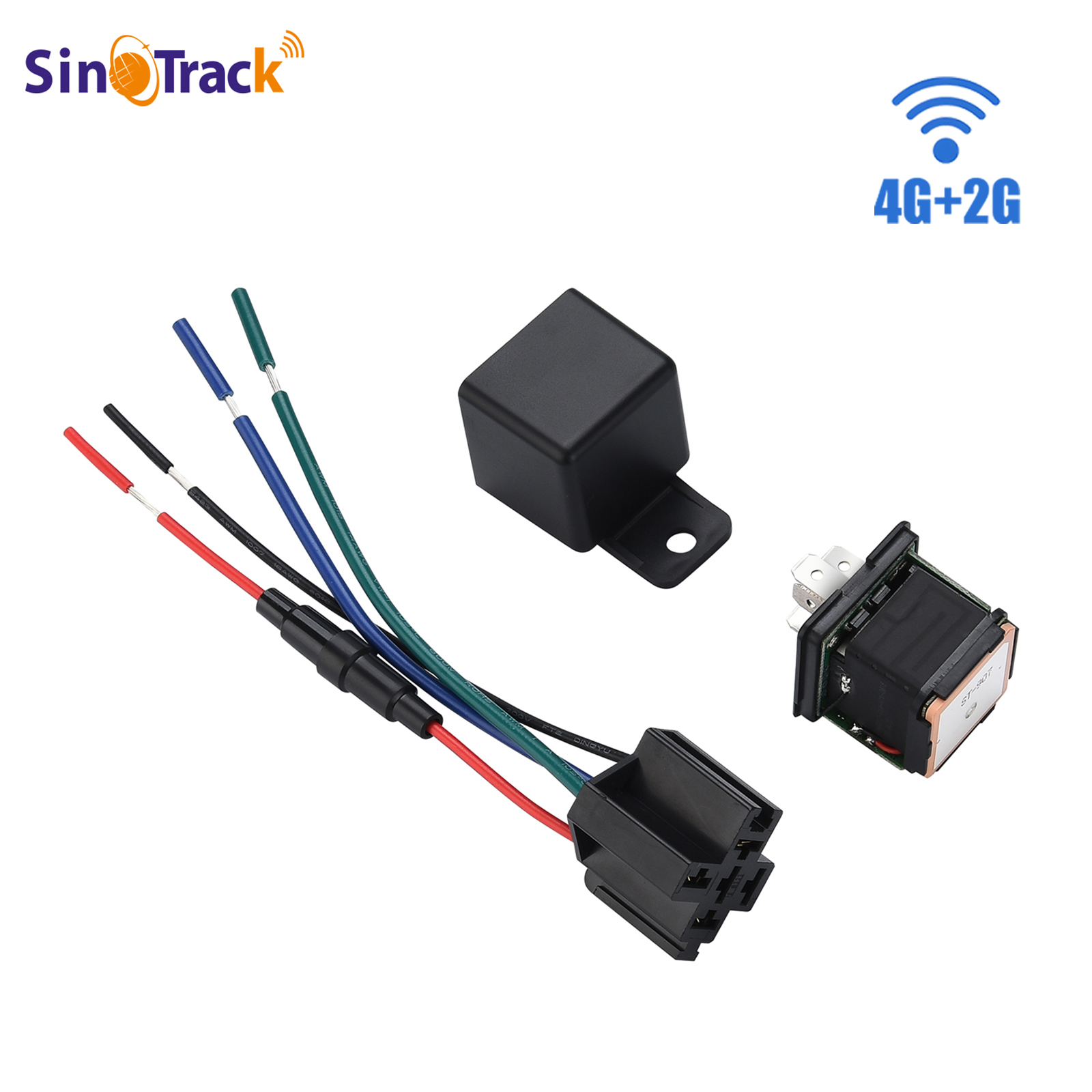 2024 SinoTrack Relay GPS Tracker 4G 2G ST-907L Motorcycle GPS system Car Small gps tracking device