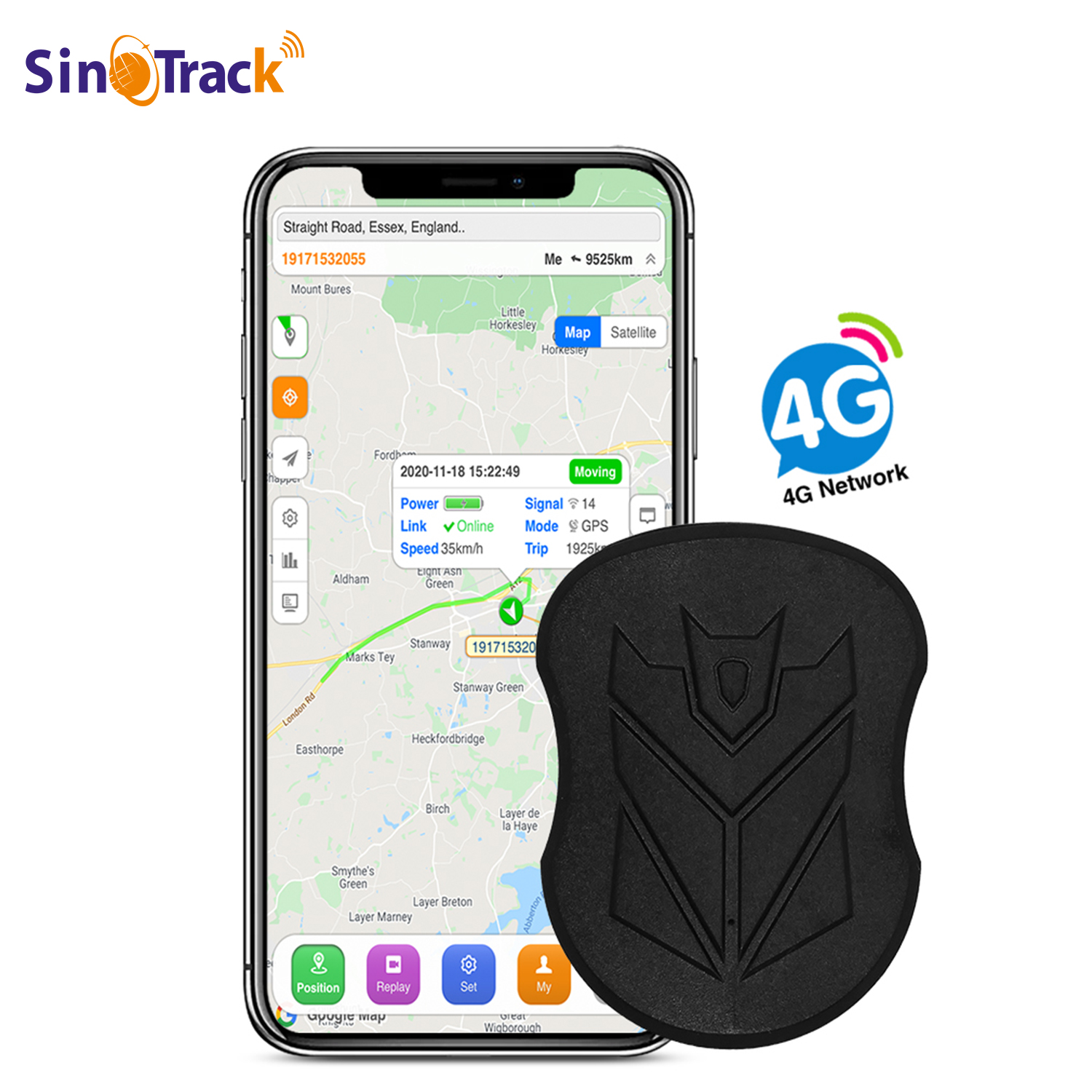 SinoTrack ST-915L Waterproof Magnet 10000mAh 120 Days Standby Vehicle 4G GPS Tracker For Australia