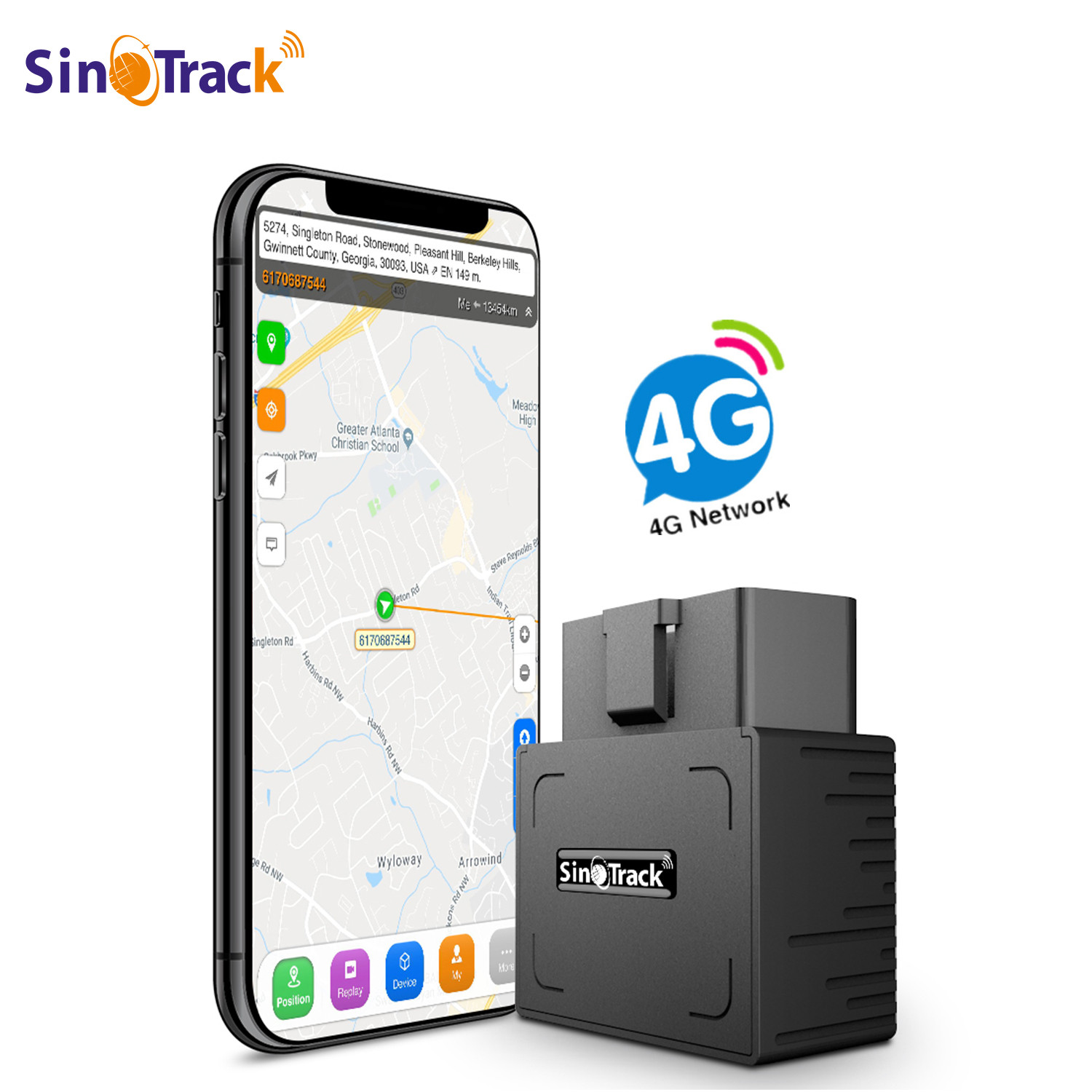 SinoTrack ST-902L Tracker Car OBD II 4G GPS Tracking Device For Australia