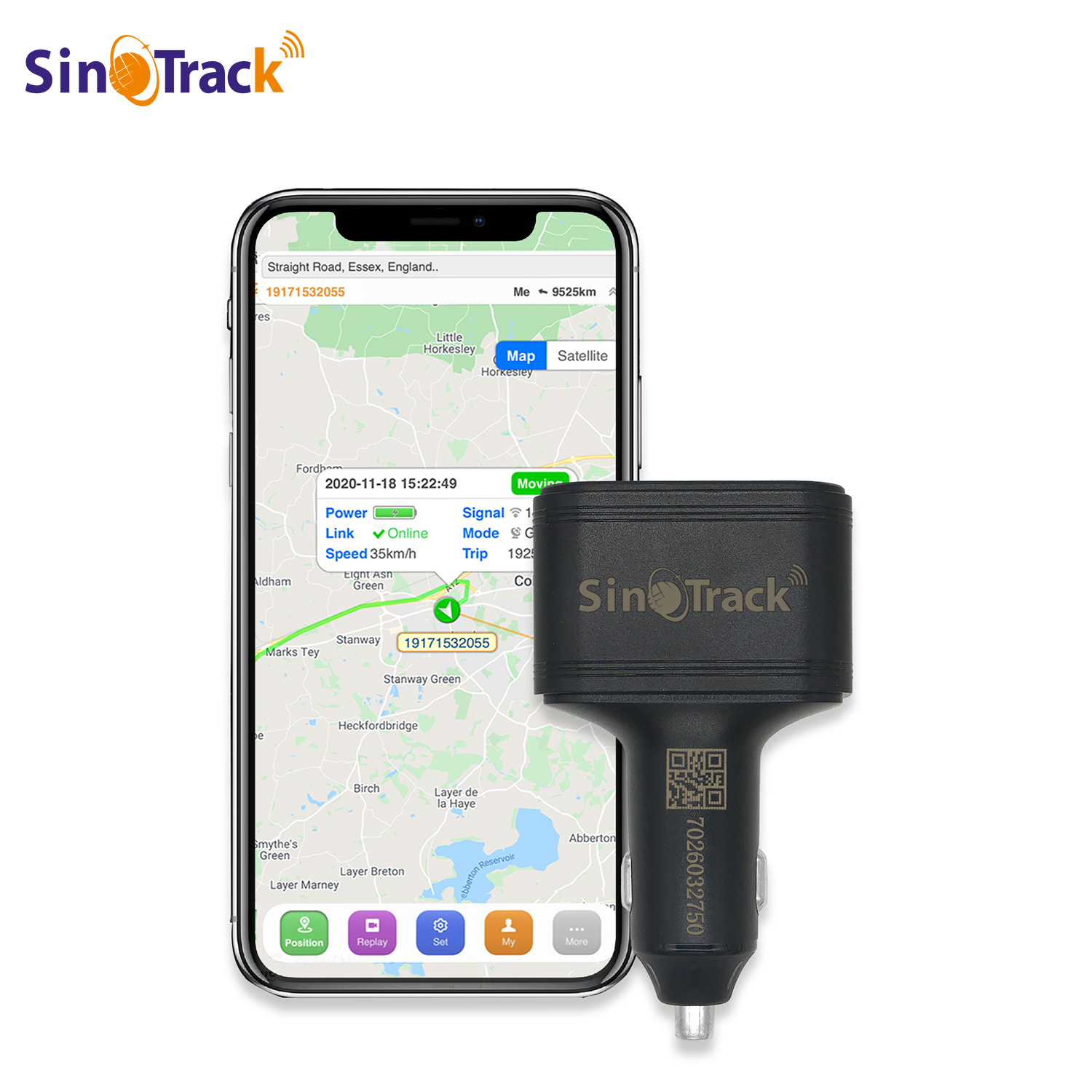 Mobile Phone Fast Digital Aluminium Type C SinoTrack ST-909 Fast Charge GPS Tracker Mini Dual USB Car Charger Free APP