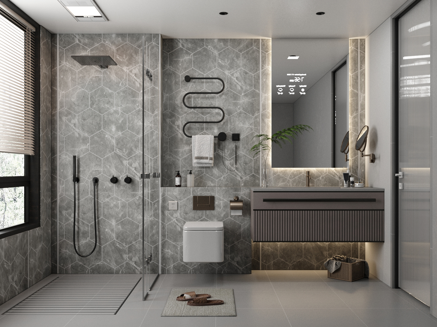 Knife-cut PVC Sower Wall Panels