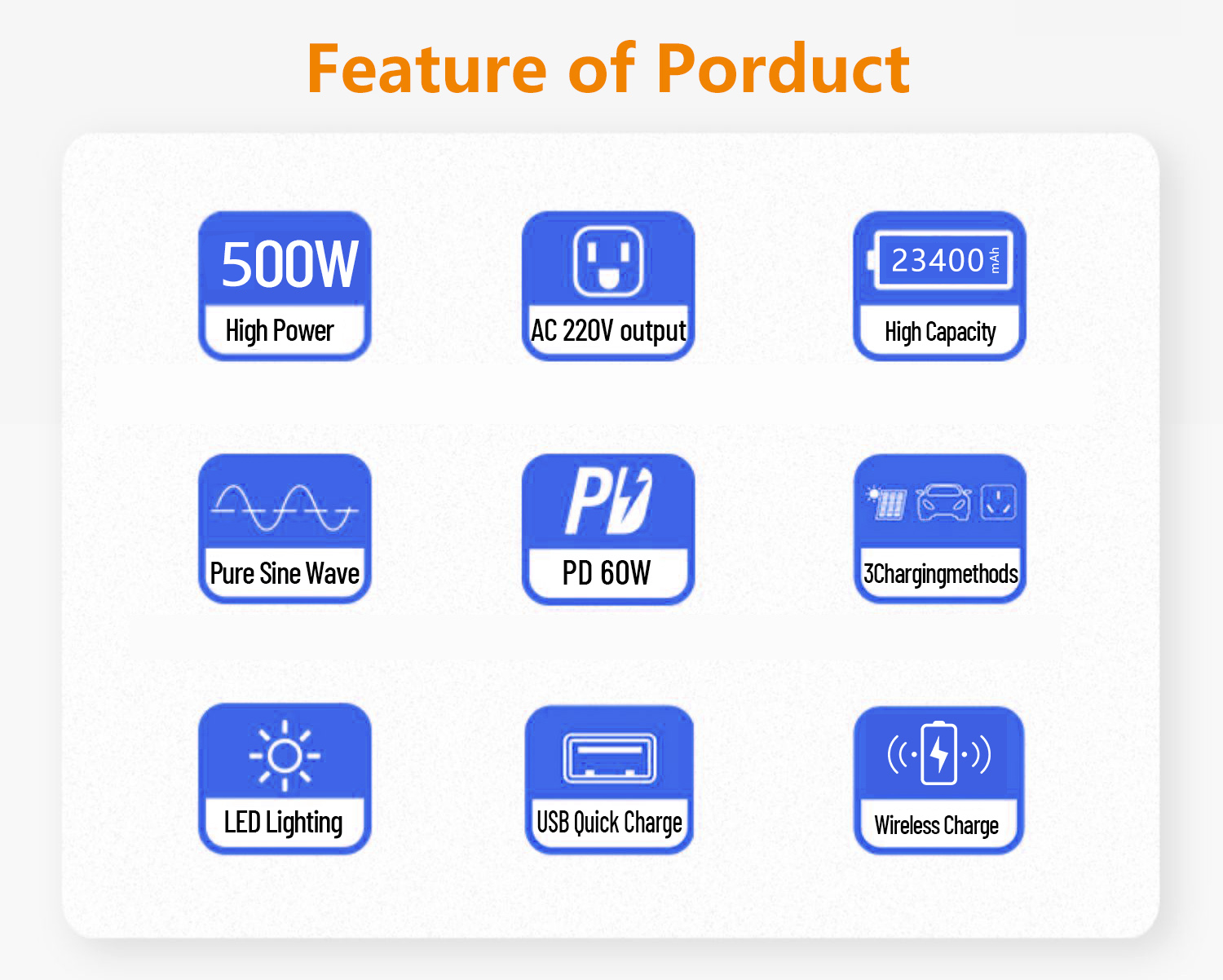 500w portable power station