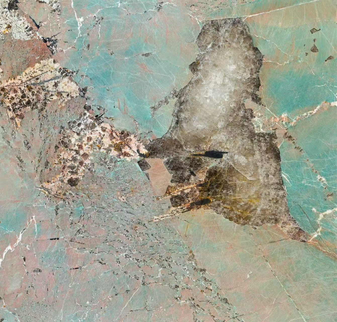 صفحه سنگ مرمر طبیعی کوارتزیت آمازونیت