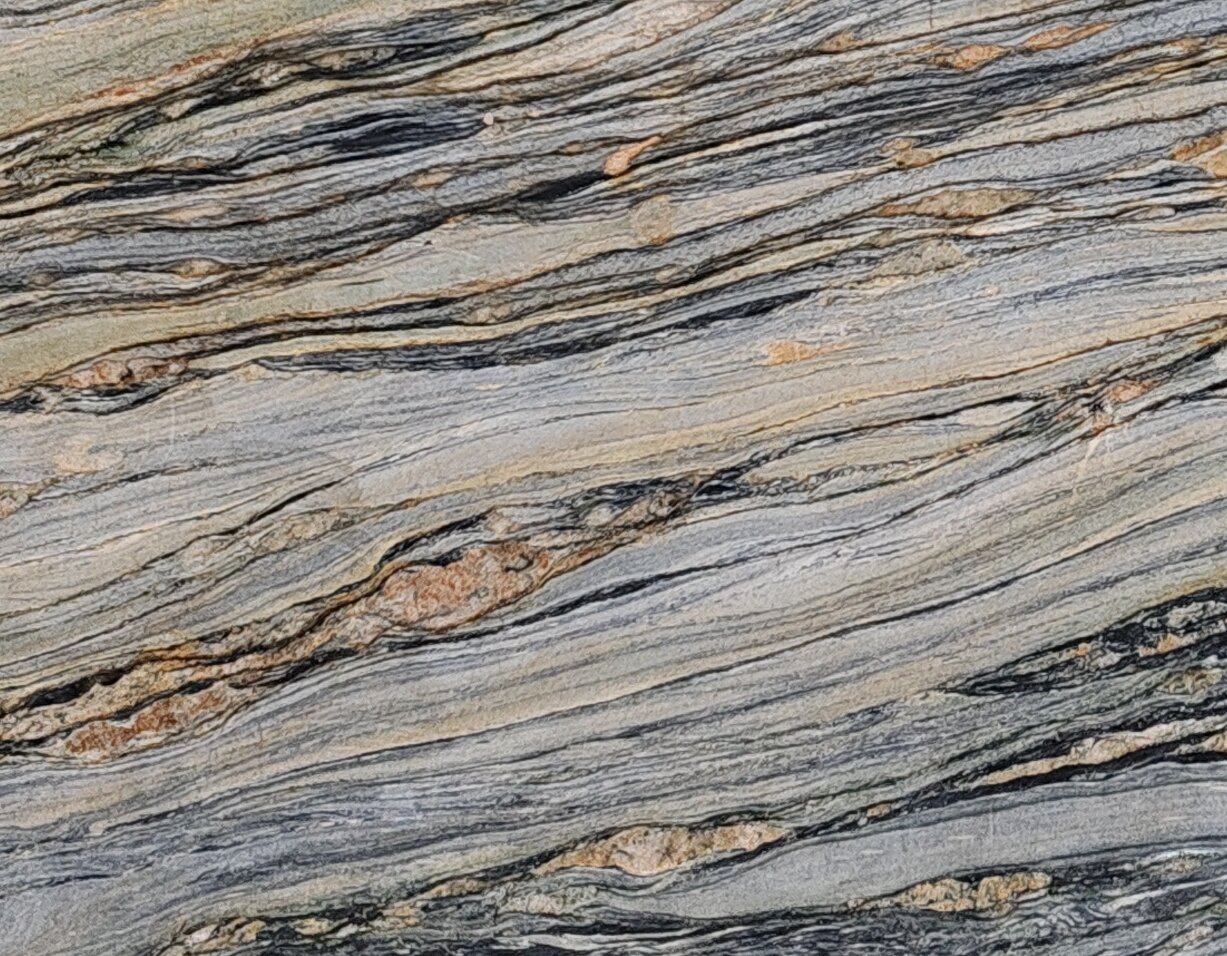 صفحه سنگ خارجی کوارتزیت طبیعی بلو فیوژن