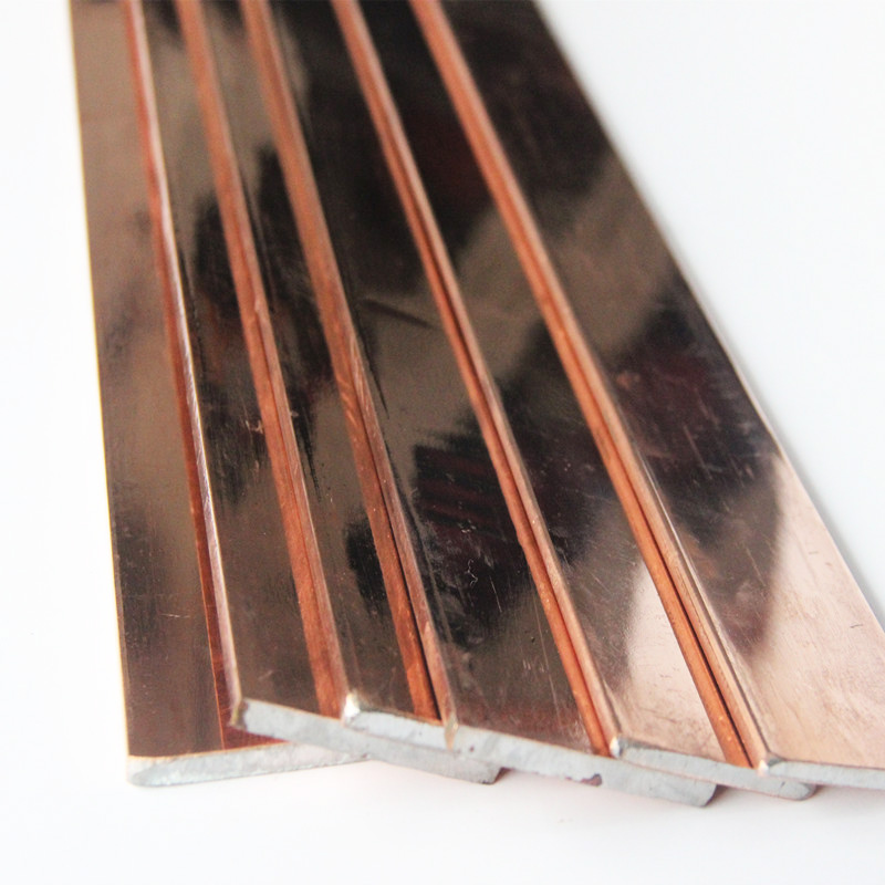 Copper clad steel ground flat bar