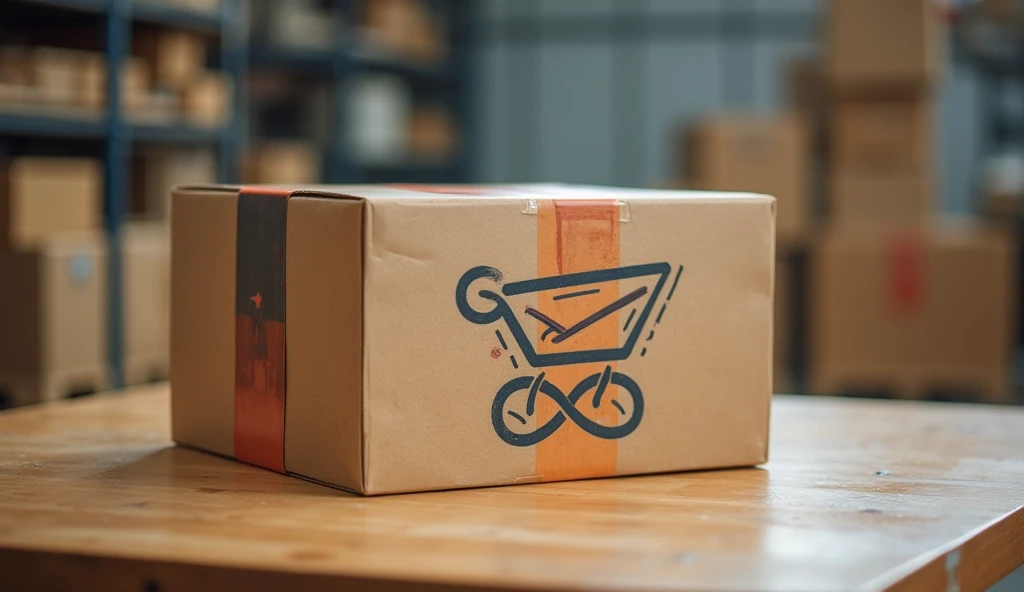 A modern e-commerce workspace featuring a well-designed custom carton box3.png