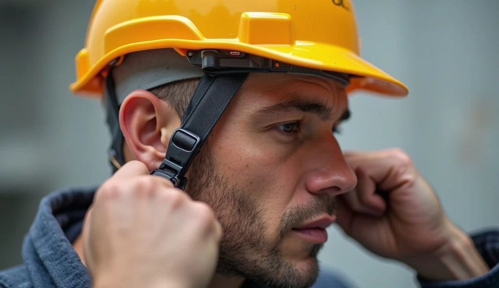 a construction worker adjusting the chin strap1.png