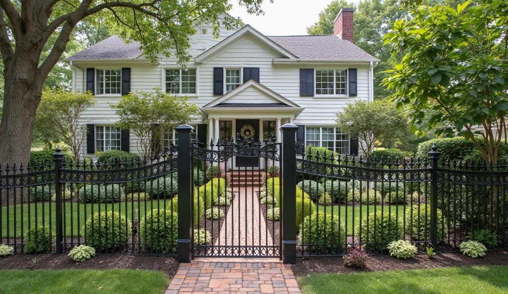 vinyl fence surrounding a modern suburban home3.png