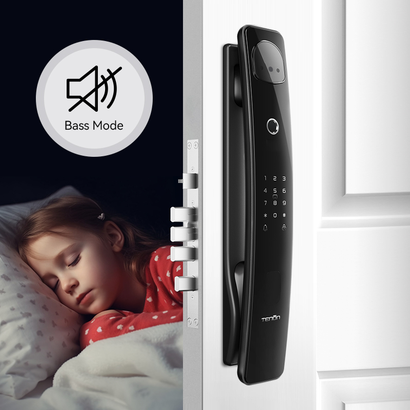 D2Pro Tenon 3D Face & Fingerprint Recognition Smart Door Lock WIFI Controlled Digital Lock with Built-in Camera