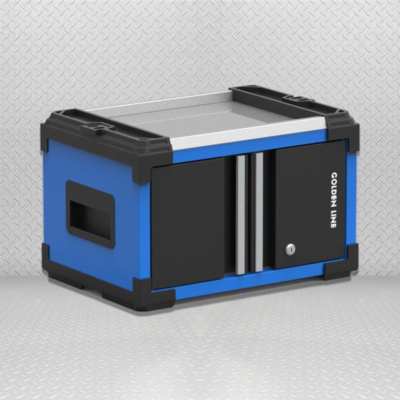 اتومبیلکش کابینت ابزار GL2101 با چرخ‌های چرخان، جعبه ابزار ماژولار