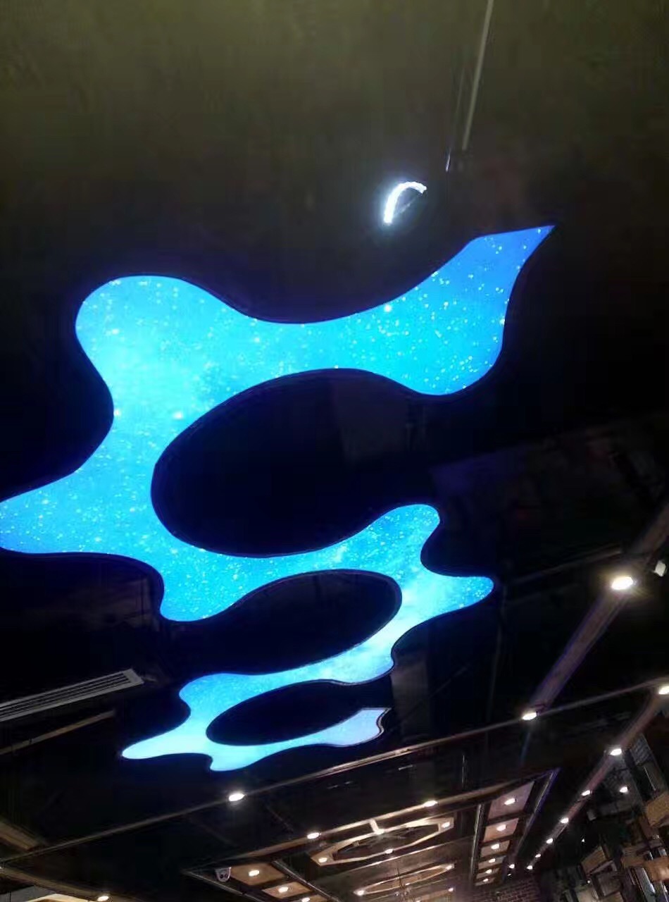 european compliant custom made white translucent stretch ceiling film  no black spots no visible streaks when illuminated-11