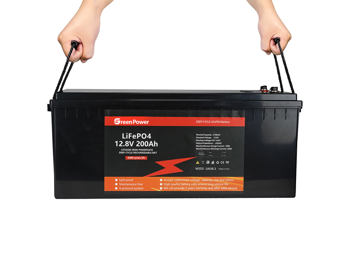 12V 200Ah Litium İon Batareya