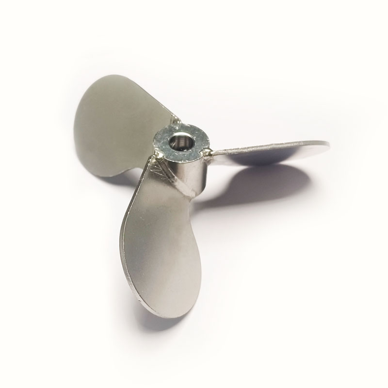 pâle en acier inoxydable 304 Pale en acier inoxydable Pale à air en acier inoxydable Équipement médical/Équipement de cuisine/Accesoires d'équipement industriel Pale de mélange hélice hélice hélice Axe de mélange avec trois pales pouvant être personnalisées et remplacées