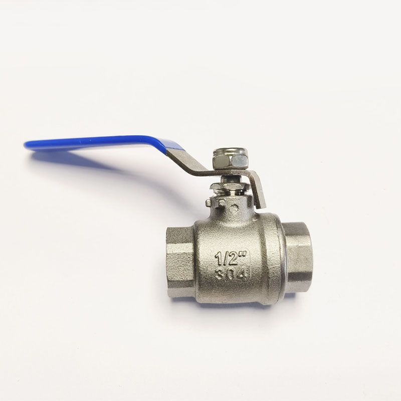  robinet à boule en acier inoxydable 304 à double entrée, obturation précise, résistance à haute température, filetage interne, vanne à ouverture et fermeture de diamètre complet, obturation par fonderie précise, pièce de tuyau d'eau pour systèmes HVAC, raccords de valve en acier inoxydable, pièces de fonderie en acier inoxydable