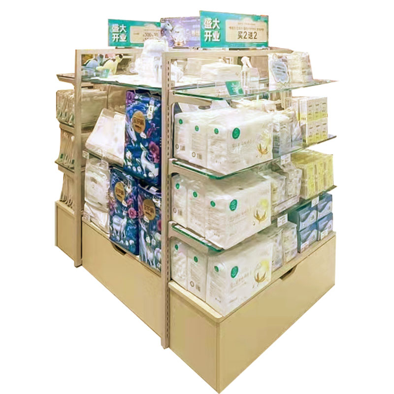 Island Display Cabinet/Gondola Display for retail chain store