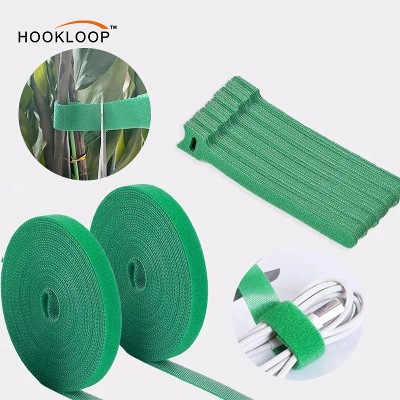 ODM OEM зеленые садовые шнуры, лента для растений, скручивающиеся шнуры для растений