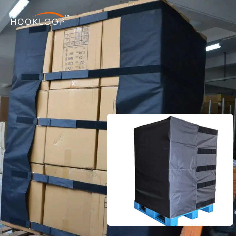 Tiras para Paletes em Tecido Oxford Durável com Gancho e Velcro para Transporte Seguro de Cargas