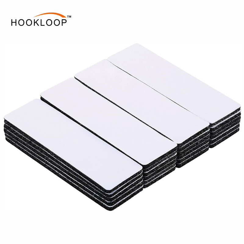 30 ft x 1 palec pruhy s háčikmi a očkami s lepiacim povrchom – 2 balenie vysokej únosnosti, lepiací pás s podložkou pre domácnosť, kanceláriu, školu a remeselné projekty, biely