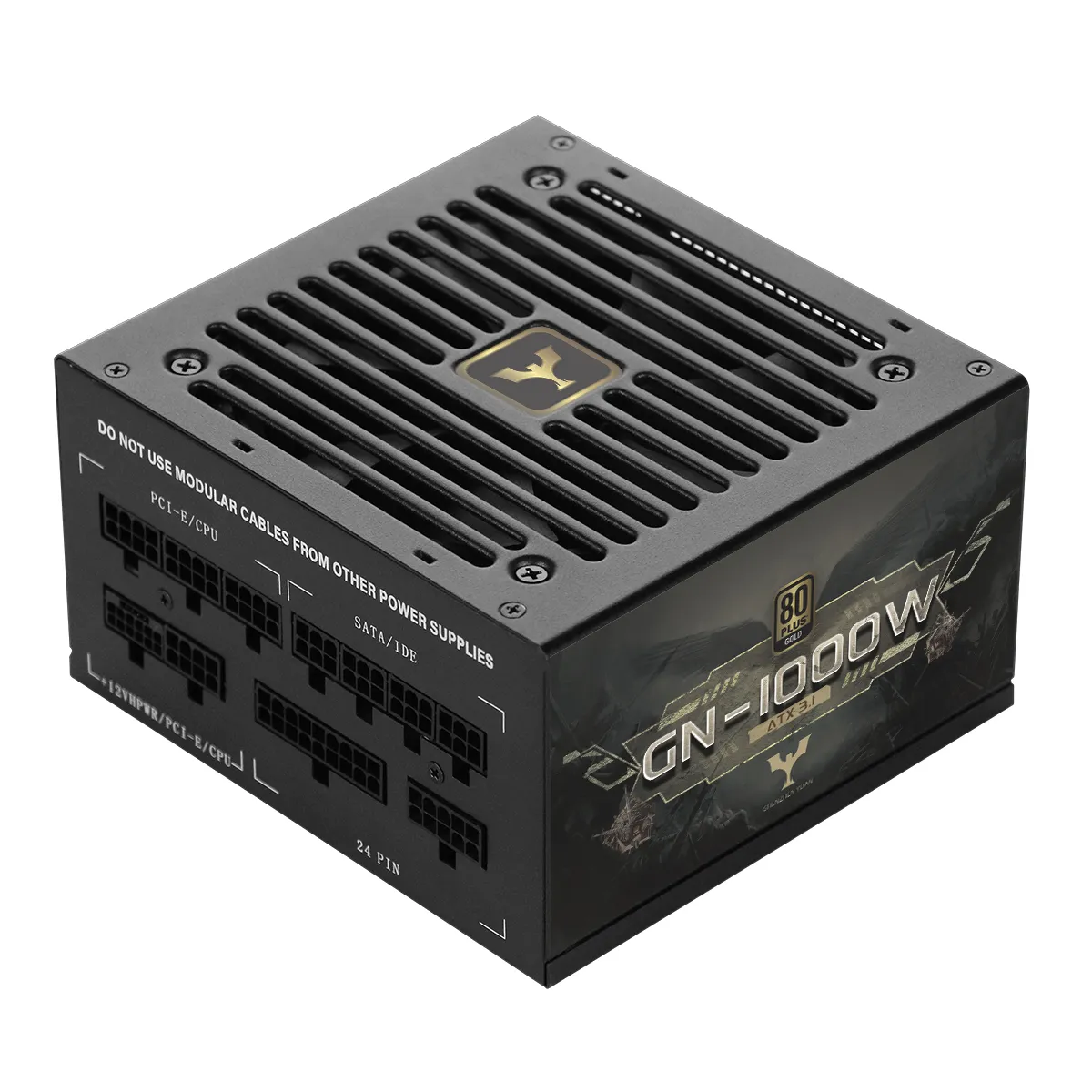 80Plus Gold GN-1000W Tam-modulyar ATX PC Stekloqabaq Masaüstü Stekloqabaq Üniti PSU