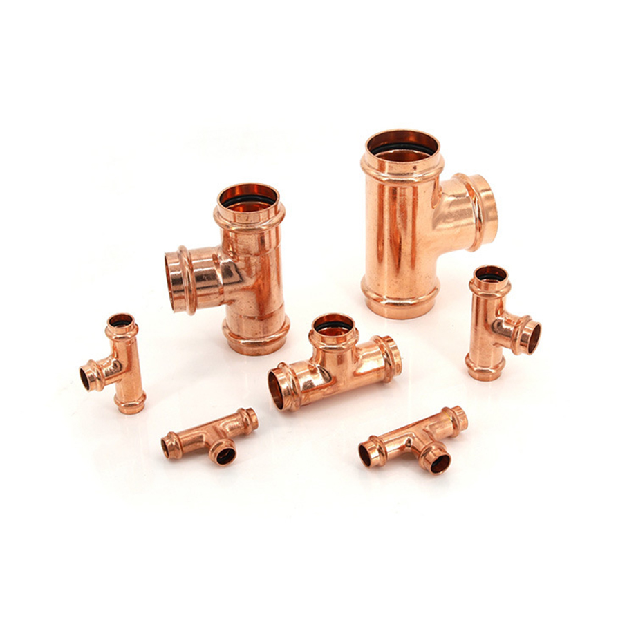 brass v press fitting 90 elbow female-6