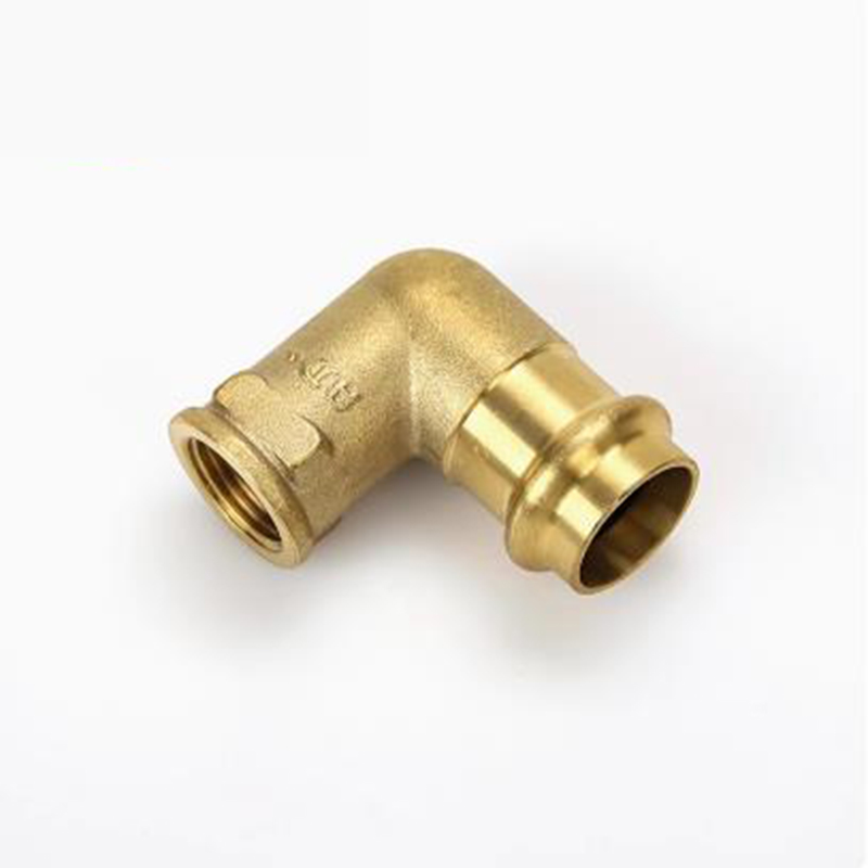 Brass V-Press Fitting 90 Elbow Female