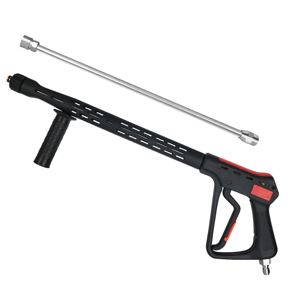 افشانه شستشوی فشار قوی جهانی 350 بار 5000 PSI نرخ جریان زیاد 60 لیتر بر دقیقه افشانه شستشوی خودرو با میله امتداد دهنده و اتصال سریع 1/4 اینچ