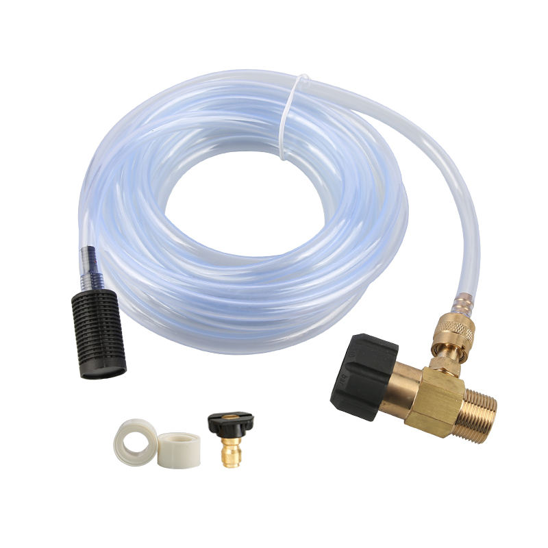 צינור סיפון SPS 3 מ' עם מתאם למשחה M22-14 אינץ', קיט מזרקי כימיקלים לדוחס לחץ גבוה