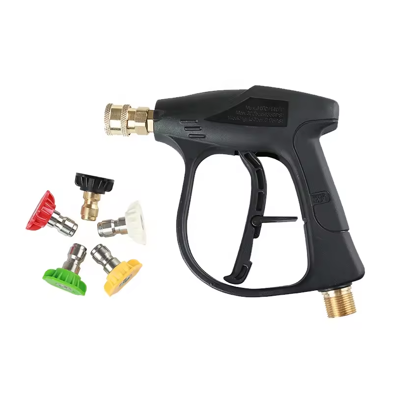 SPS High Pressure Car Washing Snow Short Gun Pressure Washer With 5 Nozzle Tips