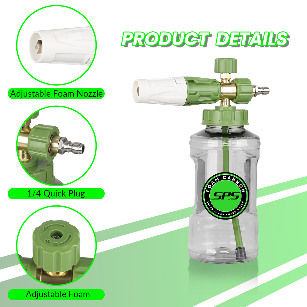 Maxima Efficietia Lavandi cum Attachment Lanceae Spumosae pro Pulsore Lavandi Tuo